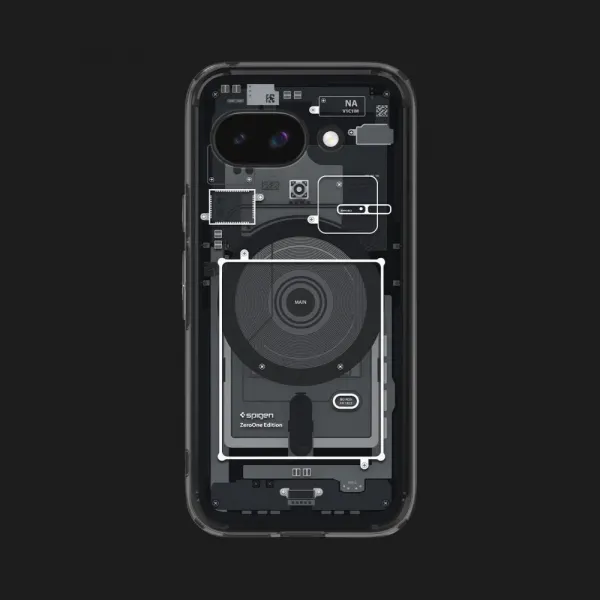 Чохол Spigen Ultra Hybrid MagSafe для Google Pixel 9а (Zero One Black)