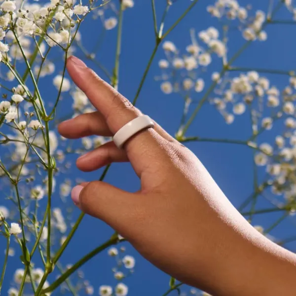 Смарт-кільце Oura Ring 4 Ceramic Cloud Size 9