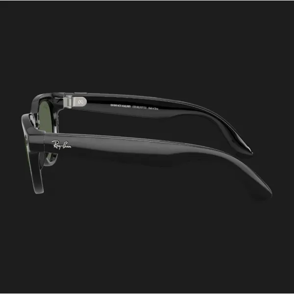 Смарт-окуляри Ray-Ban Meta Headliner (Gen 2) Low Bridge Fit (Shiny Black/G-15 Green) (RW4013F 601/71 51-23) (M)
