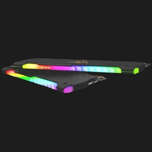 Оперативна памʼять Patriot Viper Steel RGB Black DDR4 64GB 2x32GB 3200MHz (PVSR464G320C8K)