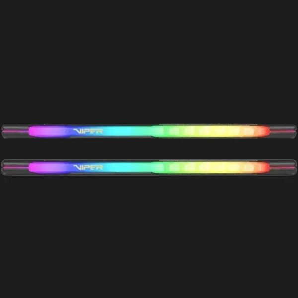 Оперативна памʼять Patriot Viper Steel RGB Black DDR4 64GB 2x32GB 3200MHz (PVSR464G320C8K)