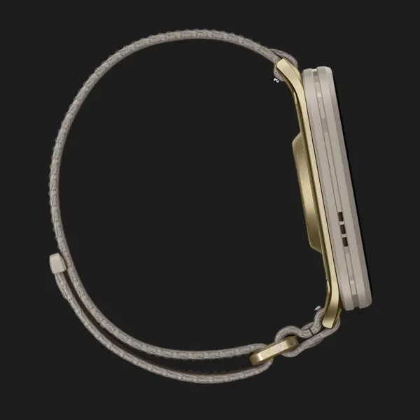 Garmin Venu X1 Soft Gold with Titanium Caseback and French Gray Nylon Band (010-02980-08/09)