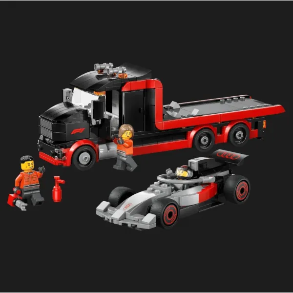Конструктор LEGO City Вантажівка для демонстрації F1 із перегоновим автомобілем Audi F1 (60493)