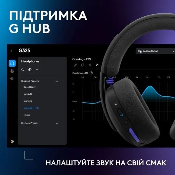 Гарнітура Logitech G325 Lightspeed Wireless (Black) (UA)