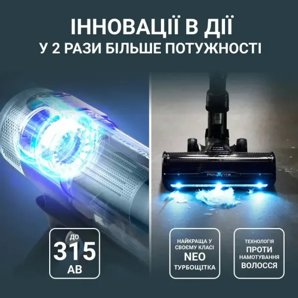 Акумуляторний пилосос Rowenta X-Force Flex 16.60 Aqua Animal (RH9CD9E0)