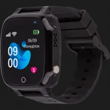 Дитячий смарт годинник AmiGo GO008 MILKY GPS WIFI (Black)