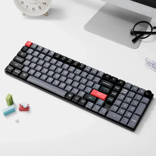 Ігрова клавіатура Keychron K17 Pro 103 Key White Led Gateron MX 2.0 Brown (Black) (K17P-A3-UA)