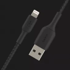 Кабель Belkin Braided Lightning Cable 2m (Black)