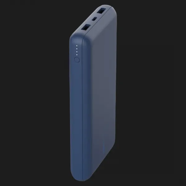 Портативний акумулятор Power Bank Belkin 20000mAh, 15W, Dual USB-A, USB-C (Blue)
