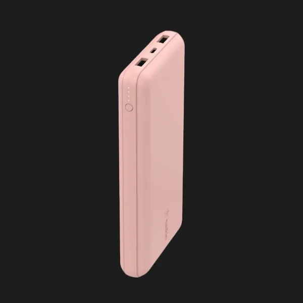 Портативний акумулятор Power Bank Belkin 20000mAh, 15W, Dual USB-A, USB-C (Rose Gold)