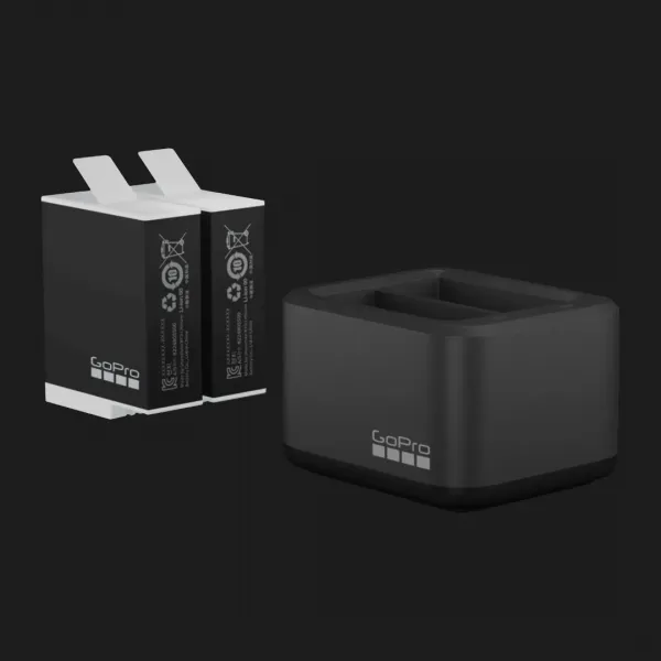 Подвійний зарядний пристрій GoPro Dual Battery Charger + Акумулятор Enduro 2 шт для Hero11/10/9 (ADDBD-211-EU)