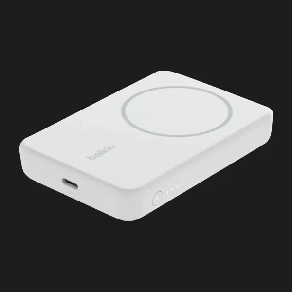 Безпровідний повербанк Power Bank Belkin MagSafe Wireless with Stand (5000mAh) (White)
