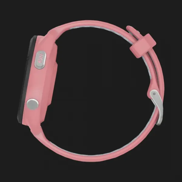 Garmin Forerunner 265S Black Bezel with Light Pink Case and Light Pink/Whitestone Silicone Band