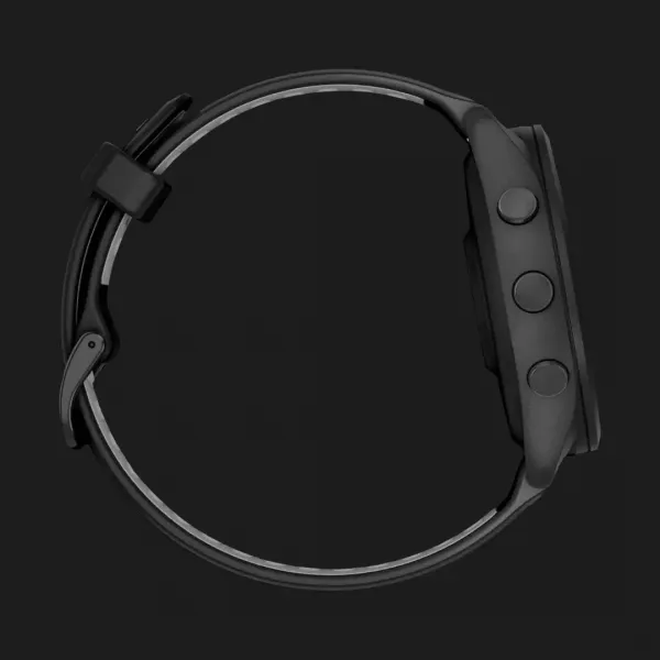 Garmin Forerunner 265 Black Bezel and Case with Black/Powder Gray Silicone Band