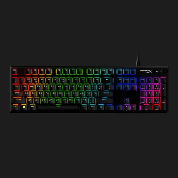 Клавіатура ігрова HyperX Alloy Origins Aqua USB RGB PBT (Black) (UA)