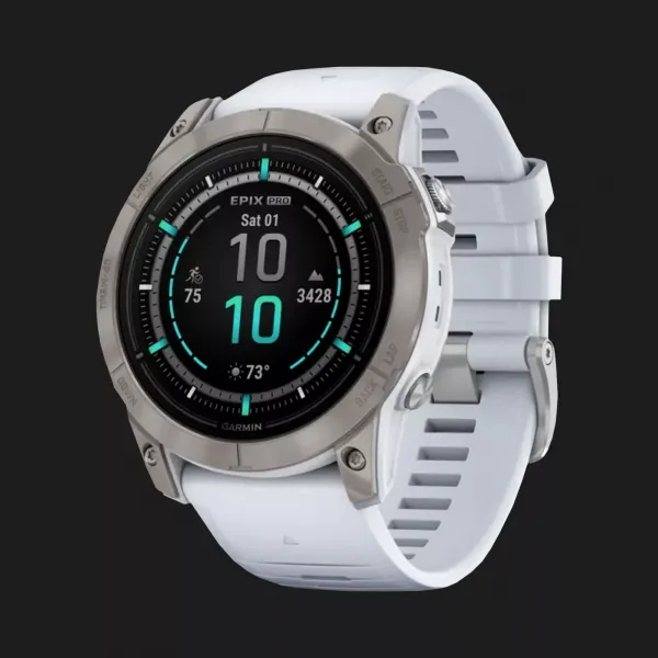 Garmin Epix Pro (Gen 2) Sapphire 51mm Titanium with Whitestone Band