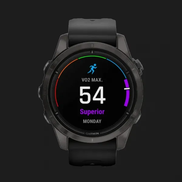 Garmin Epix Pro (Gen 2) Sapphire 42mm Carbon Gray DLC Titanium with Black Band