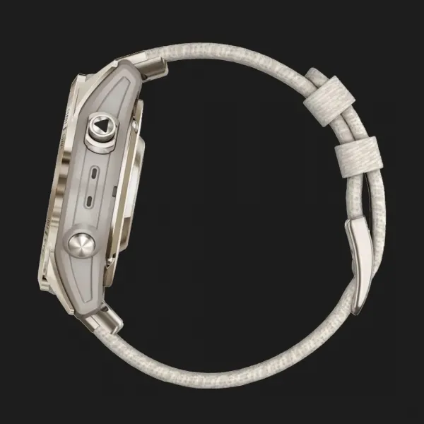 Garmin Epix Pro (Gen 2) Sapphire 42mm Soft Gold with Cream Heathered Nylon Band