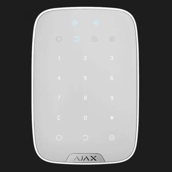 Бездротова сенсорна клавіатура Ajax Keypad Plus (White)