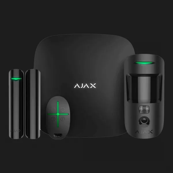 Комплект охоронної сигналізації Ajax StarterKit Cam Plus (Black)