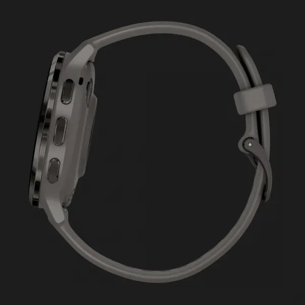 Garmin Venu 3S Slate Stainless Steel Bezel with Pebble Gray Case and Silicone Band