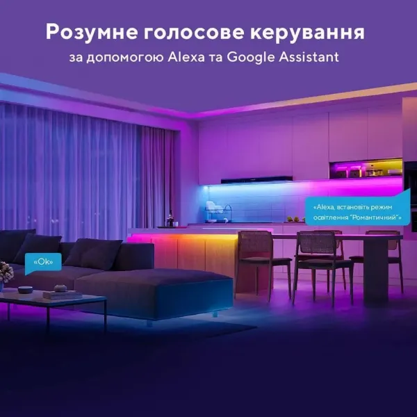 Стрічка світлодіодна розумна Govee H618С RGBIC Basic Wi-Fi + Bluetooth LED Strip Light 10м (White)