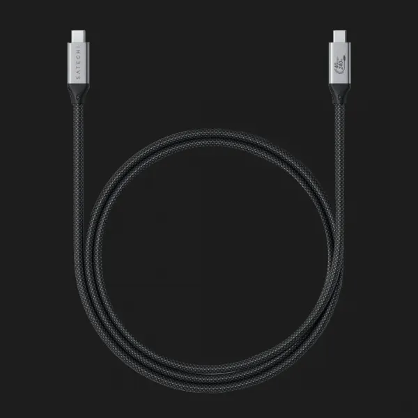 Кабель Satechi USB4 Pro 240W (Space Gray) (1.2 m) (ST-YU4120M)