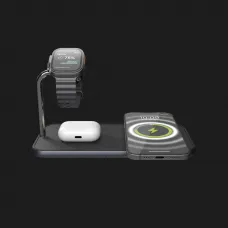 Беспровідна зарядка Zens Dual + Watch Aluminium Wireless Charger (Black) (ZEDC05BM/00)