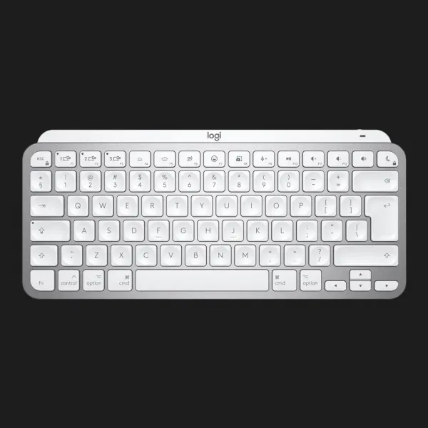 Клавіатура бездротова Logitech MX Keys Mini Wireless Illuminated UA (Pale Gray) (UA)