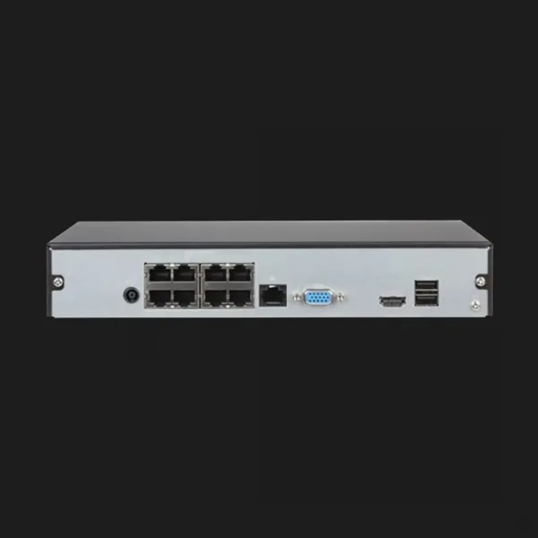 Відеореєстратор Dahua DHI-NVR1108HS-8P-S3/H (8 каналів) (Black)