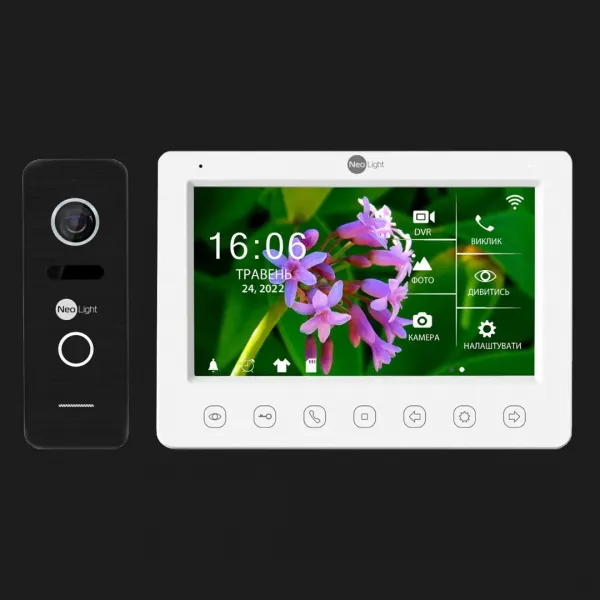 Комплект відеодомофону Neolight NeoKIT HD WiFi (Black)
