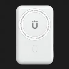 Портативний акумулятор Power Bank Wiwu Snap Cube 10000mAh MagSafe Wireless + Stand (White)