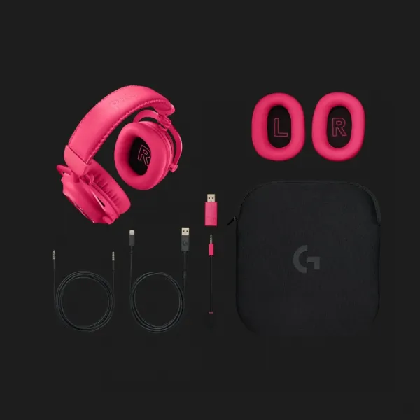 Ігрові навушники Logitech G Pro X2 Wireless LightSpeed (Magenta) (UA)