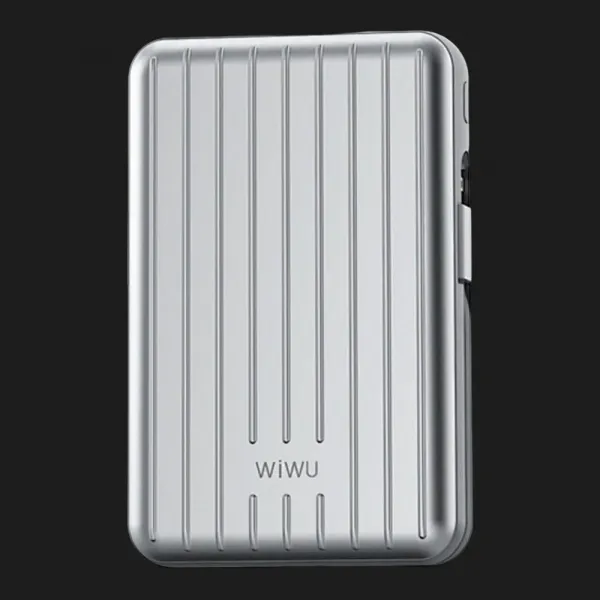Power Bank WiWU Trunk Series Magnetic Wireless charging 20000mAh, 22,5w (PP04) (Silver)