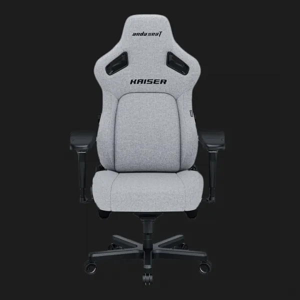 Крісло ігрове Anda Seat Kaiser 4 Size XL Linen Fabric (Gray) (UA)