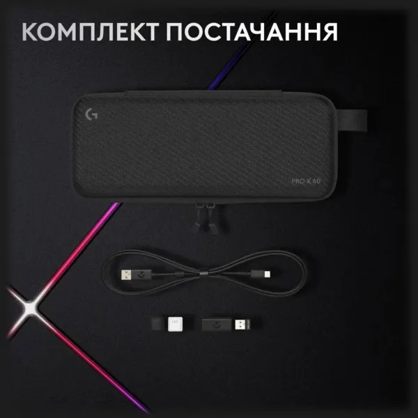Клавіатура ігрова Logitech G PRO X 60 TKL GX Optical Tactile (White) (UA)