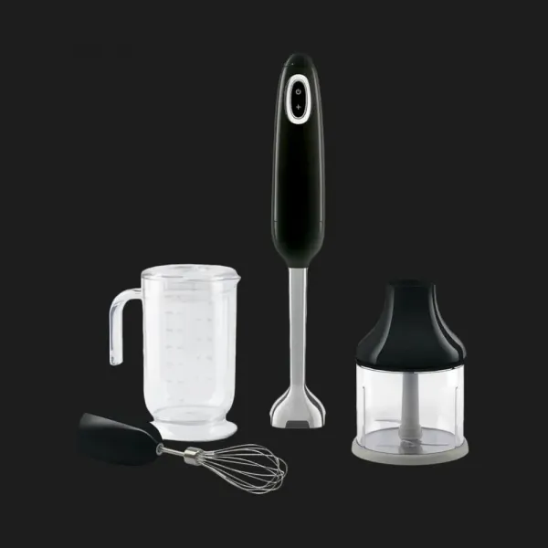 Блендер занурювальний SMEG з аксесуарами (HBF03BLEU) (Black)