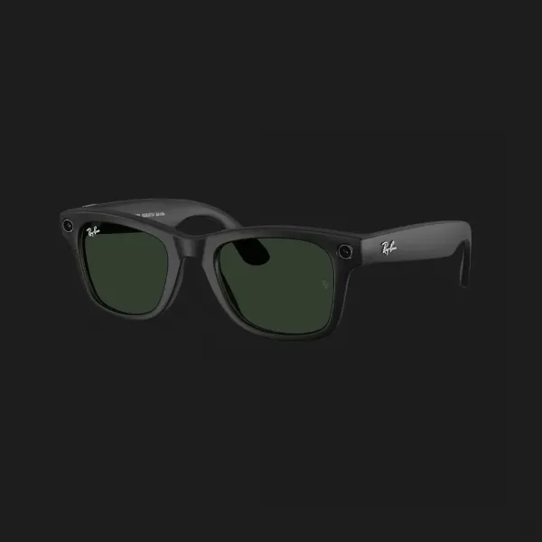 Смарт-окуляри Ray-Ban Meta Wayfarer Large Matte Black/Clear to Graphite Green Transitions (RW4008 601S1M 53-22) (L)