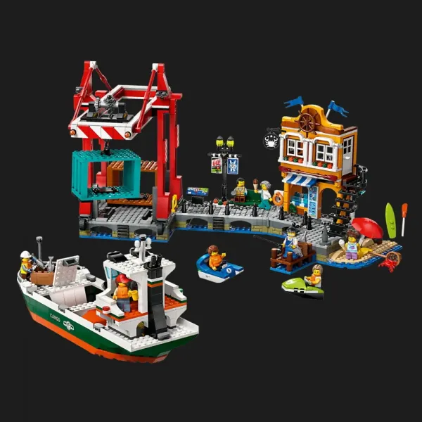 Конструктор LEGO City Морська гавань із вантажним судном (60422)