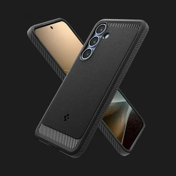 Чохол Spigen Rugged Armor MagSafe для Samsung Galaxy S25 (Matte Black)