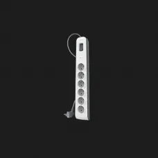 Мережевий фільтр Belkin 6хТип F, 3x1.5мм кв, 16А, з захистом від перенапруги, 2м (White)
