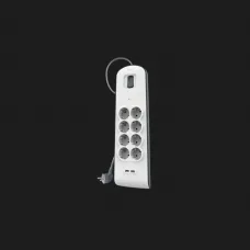 Мережевий фільтр Belkin 8хТип F, 3x1.5мм кв, 16А, 2xUSB-A 2.4A, з захистом від перенапруги,2м (White)