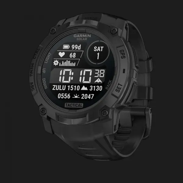 Garmin Instinct 3 50mm Solar Tactical Edition Black with Black Band