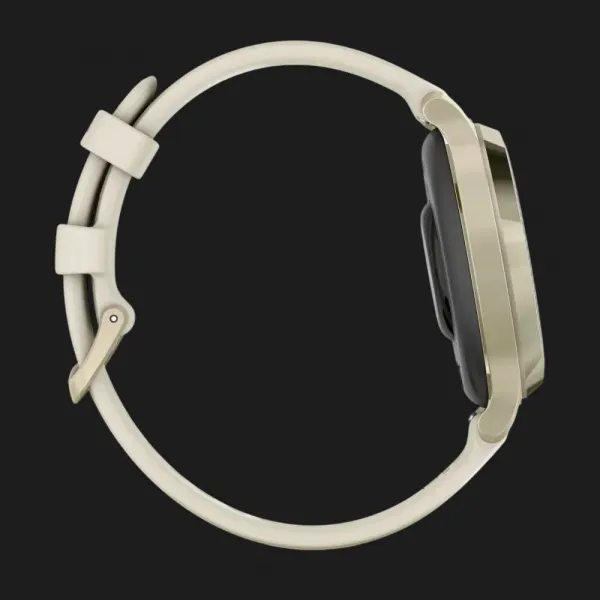 Garmin Lily 2 Active Lunar Gold with Bone Silicone Band