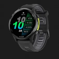 Garmin Forerunner 970 Carbon Gray DLC Titanium with Black Case and Black/Translucent Whitestone Band