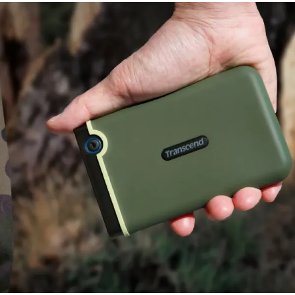 Портативний жорсткий диск Transcend 1TB USB 3.1 StoreJet 25M3 (Military Green)