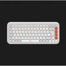 Клавіатура бездротова Logitech Pop Icon Keys (Off White) (UA)