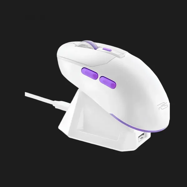 Ігрова миша Proove Gaming Rate Pro with Charging Dock (White) (UA)