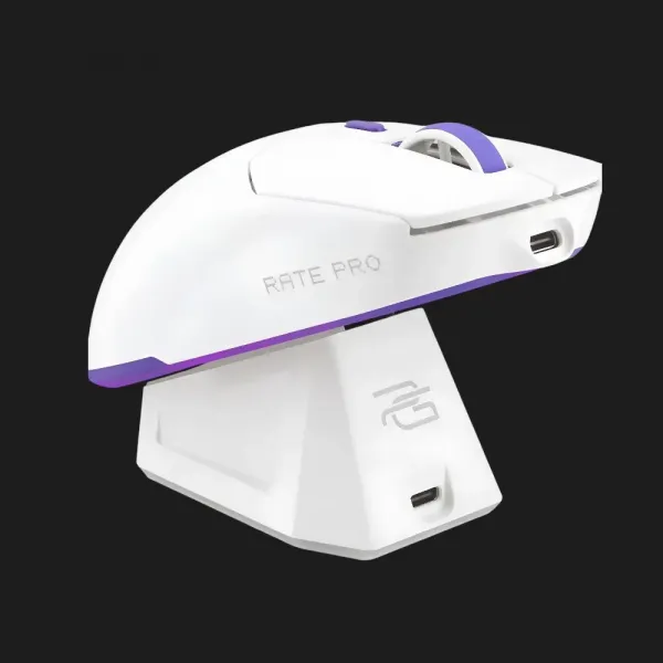 Ігрова миша Proove Gaming Rate Pro with Charging Dock (White) (UA)