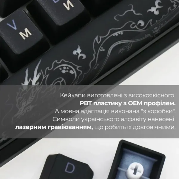 Клавіатура ігрова Ducky One 3 TKL Cherry MX Blue RGB (Black) (UA)